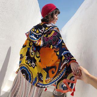 Print Shawl Elephant - 180cm X 100cm