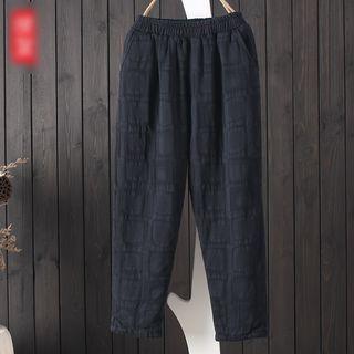 Elastic Waist Padded Pants