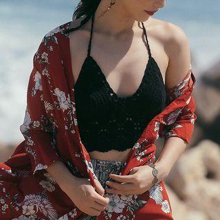 Knitted Cropped Camisole Top