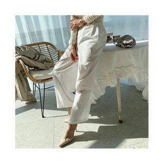 Baggy-fit Pants & Webbing Belt
