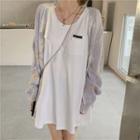 Tie-dye Loose-fit Cardigan