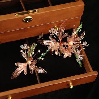 Set : Retro Wedding Flower Headpiece (assorted Designs) Headpiece - Green - One Size