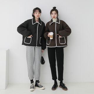 Contrast Lining Padded Jacket