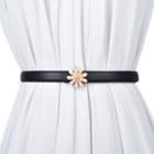 Flower Genuine Leather Belt