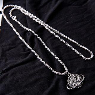 Couple Matching Planet Pendant Necklace As Shown In Figure - One Size