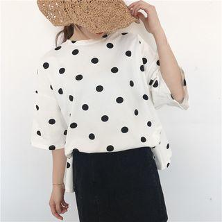 Dot Loose-fit Short-sleeve T-shirt
