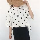 Dot Loose-fit Short-sleeve T-shirt