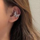 Butterfly Ear Cuff 1 Pc - Right Side - Gold - One Size