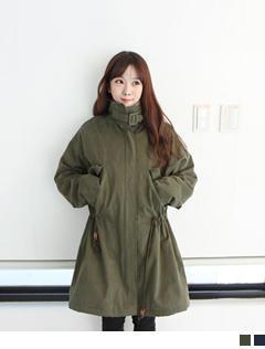 Drawstring-waist Cotton Jacket