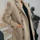 Single-breasted Houndstooth Jacket