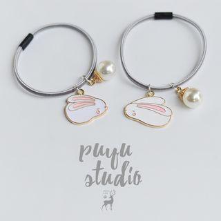 Rabbit Faux Pearl Hair Tie (various Designs)