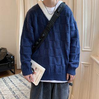 Checker Patterned Sweater