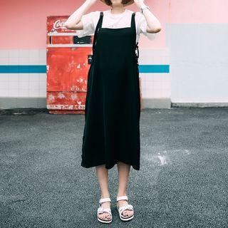 Side-tie Pinafore Dress