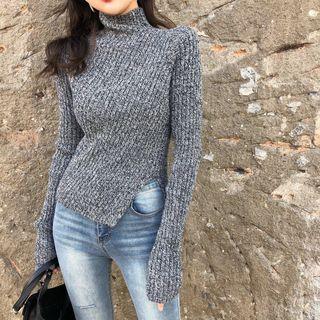 Slit Knitted Pullover
