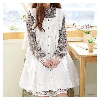 Square-neck Sleeveless Empire Dress
