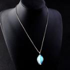 Gemstone Shell Necklace