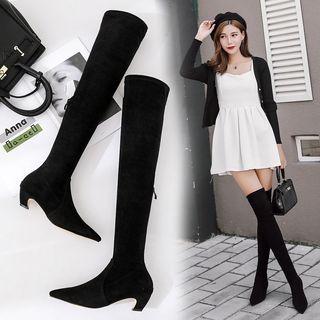 Pointy Toe Over-the-knee Boots