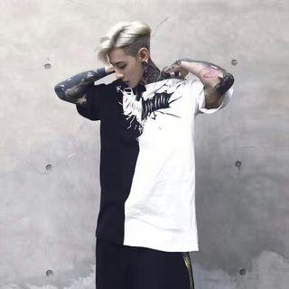 Short-sleeve Bat Print T-shirt