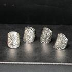 Embossed Metal Open Ring