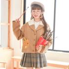 Cropped Wool Jacket Khaki - L