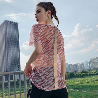 Short-sleeve Print Sports T-shirt