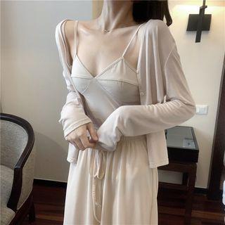 Camisole Top / Plain Cardigan