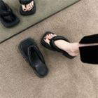 Square Toe Platform Flip-flops