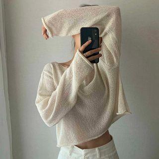 Cropped Light Sweater