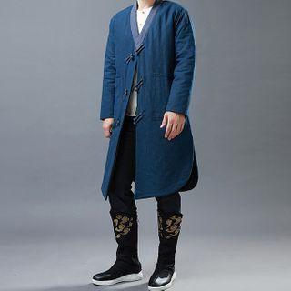 Long-sleeve Frog-button Long Top