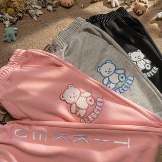 Graphic Embroidered Sweatpants