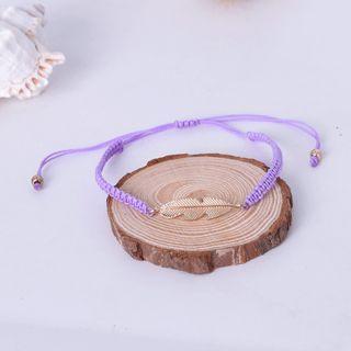 Alloy Feather String Bracelet As Shown In Figure - One Size