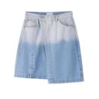 Gradient Mini A-line Skirt