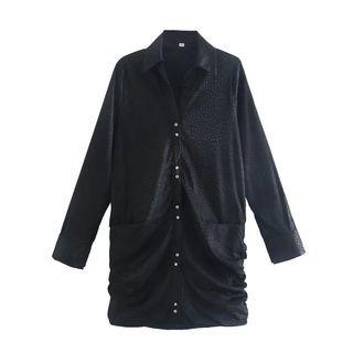 Print Mini Shirt Dress