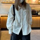 Long-sleeve Lapel Single-breasted Shirt