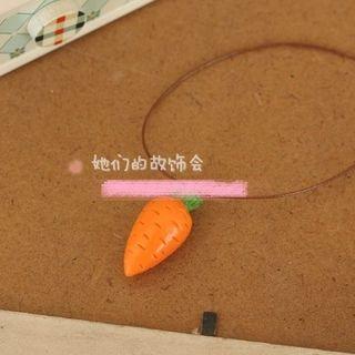 Carrot Necklace Orange - One Size