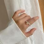 Star / Bear Alloy Faux Pearl Ring