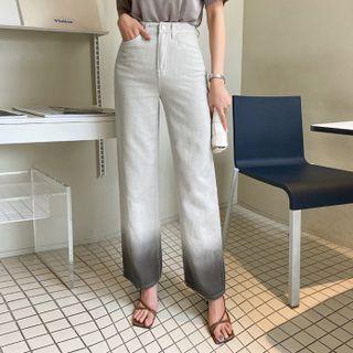Gradient Wash Semi Wide Pants