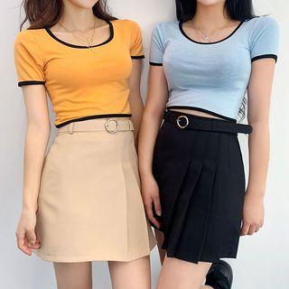 Cropped Ringer T-shirt In 8 Colors