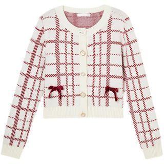 Plaid Cardigan / Sweater Vest