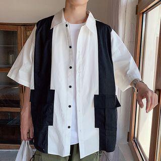 Elbow-sleeve Panel Jacket