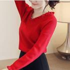 Plain Lace Knitted Sweaters