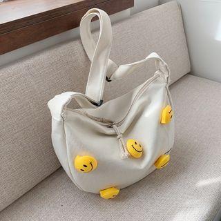 Extra Large Appliqued Shoulder Bag