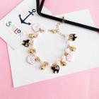 Alloy Cat & Paw Bracelet One Piece - Bracelet - Cat - One Size