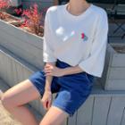 Hippo-printed Loose-fit T-shirt