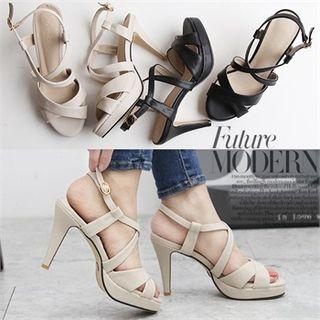 Stiletto-heel Strappy Sandals