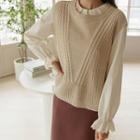Round-neck Dip-back Sweater Vest