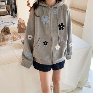 Long-sleeve Flower Hoodie