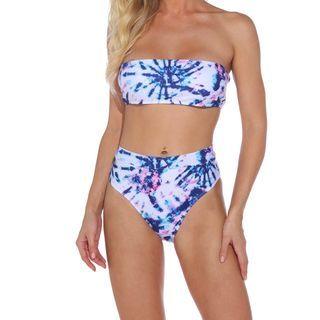 Set: Tie Dye Swim Top + Bottom