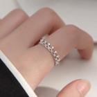 Crown Sterling Silver Open Ring 1pc - Silver - One Size