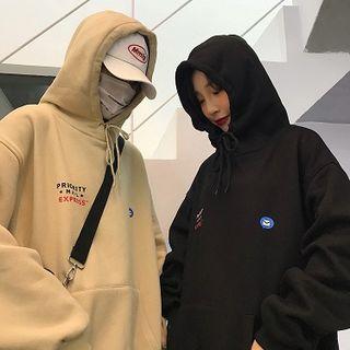 Couple Matching Lettering Logo Hoodie